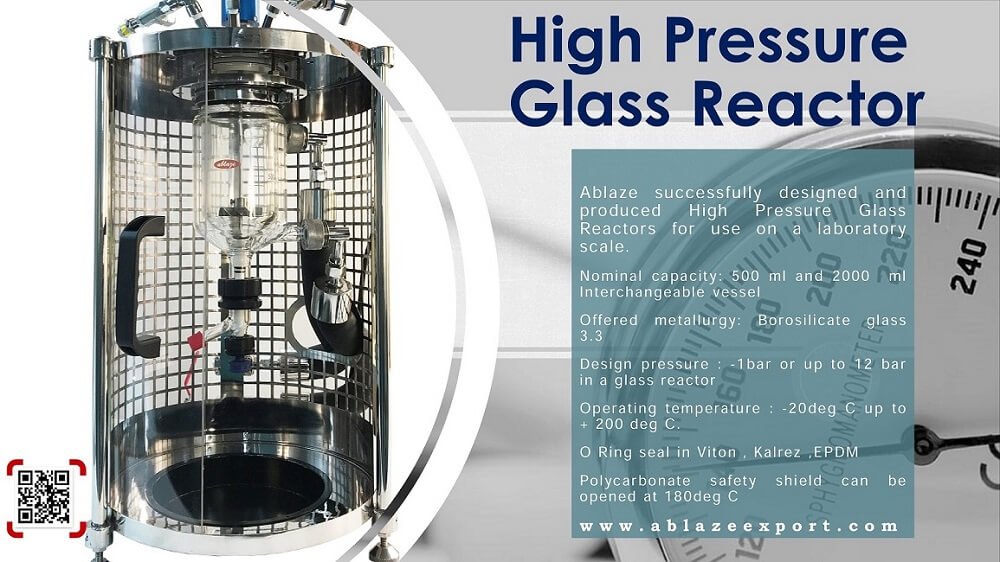 Highpressure glass reactor